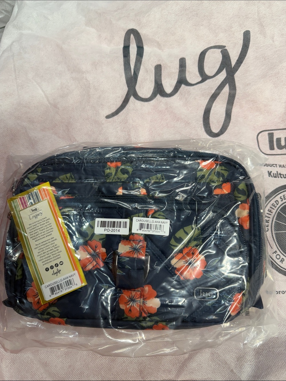 lug aloha Navy carousel BNWT